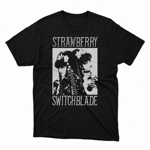 Strawberry Switchblade Bauhaus Shirt, Gothic Punk Retro Music Tee, 80s Band 90 - Picture 1 of 5